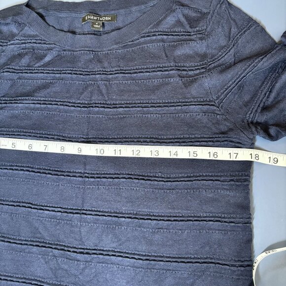 41 Hawthorn Women's Navy Ribbed Long Sleeve Tunic Top M - Picture 9 of 9